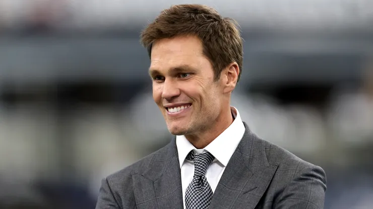 Tom Brady, former NFL quarterback, looks on before the Detroit Lions play the Dallas Cowboys at AT&T Stadium on October 13, 2024 in Arlington, Texas. (Photo by Ron Jenkins/Getty Images)