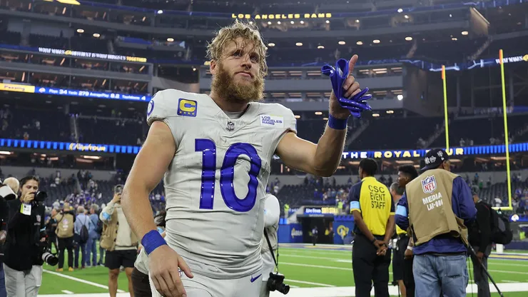Cooper Kupp #10 of the Los Angeles Rams after a 30-20 win against the Minnesota Vikings at SoFi Stadium on October 24, 2024 in Inglewood, California. (Photo by Harry How/Getty Images)