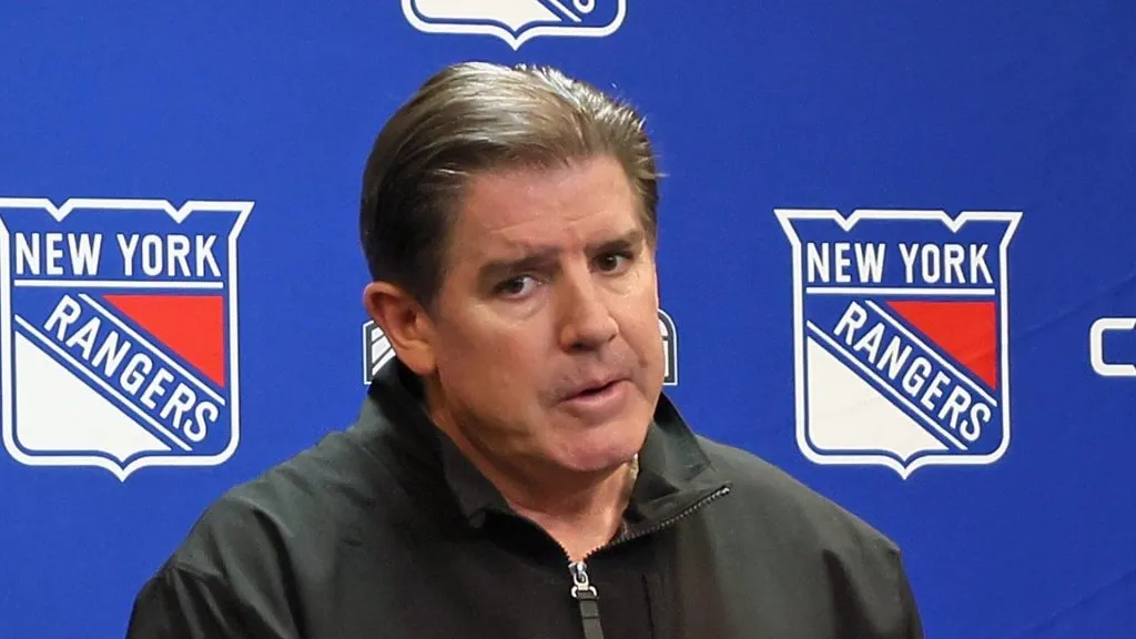 Head coach Peter Laviolette of the New York Rangers