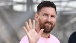 Lionel Messi #10 of Inter Miami arrives prior to facing the New England Revolution