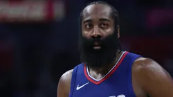 James Harden #1 of the LA Clippers during a 118-100 loss to the Minnesota Timberwolves at Crypto.com Arena on March 12, 2024 in Los Angeles, California.