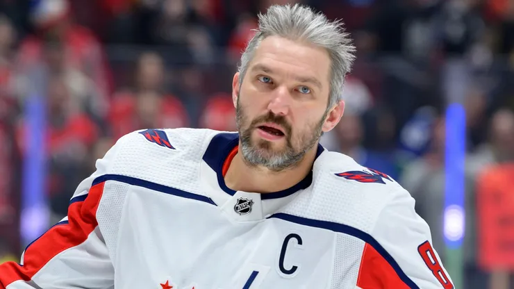 Alex Ovechkin #8 of the Washington Capitals warms up prior to their NHL game against the Vancouver Canucks at Rogers Arena on March 16, 2024 in Vancouver, British Columbia, Canada.