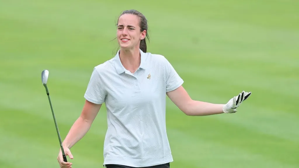 caitlin clark playing golf 