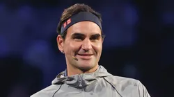 Former ATP player Roger Federer attends fans day on Day 12 of 2024 Shanghai Rolex Masters