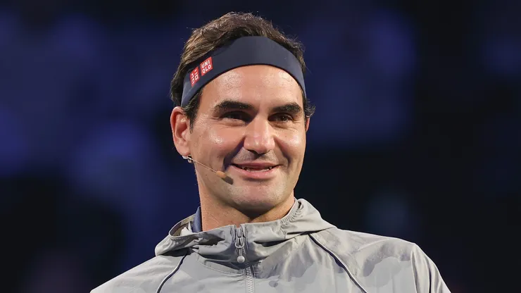 Former ATP player Roger Federer attends fans day on Day 12 of 2024 Shanghai Rolex Masters
