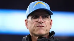 Head coach Jim Harbaugh of the Los Angeles Chargers