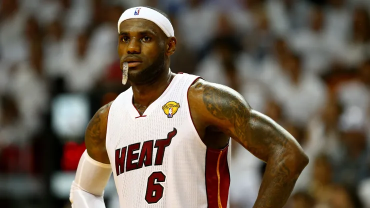 LeBron James won his first NBA title with the Miami Heat in 2012.