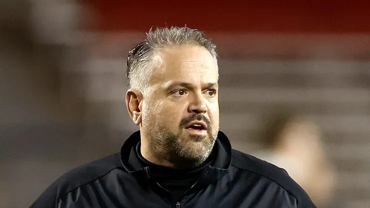 Matt Rhule head coach of the Nebraska Cornhuskers before the game against the Wisconsin Badgers at Camp Randall Stadium on November 18, 2023 in Madison, Wisconsin.