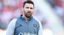 Lionel Messi #10 of Inter Miami CF warms up in the second half during a game against Toronto FC