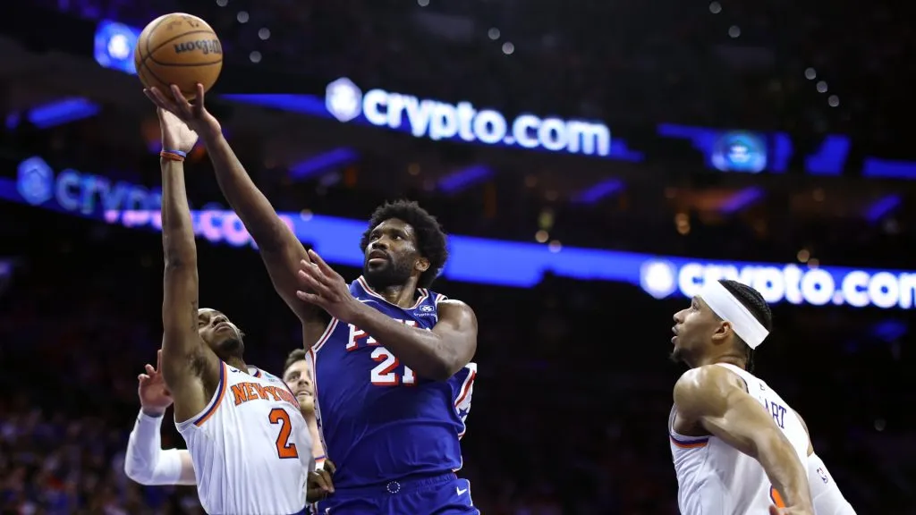 Joel Embiid dribbling