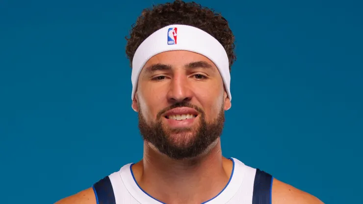 Klay Thompson #31 of the Dallas Mavericks poses for a portrait during the Dallas Mavericks Media Day at Mavericks Training Center on September 30, 2024 in Dallas, Texas.