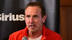 Steve Spagnuolo participates in Sirius XM's NFL Radio Town Hall with Andy Reid and the Kansas City Chiefs at Missouri Western State University on August 13, 2024 in St Joseph, Missouri.