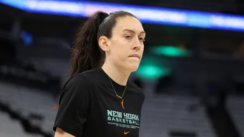 Breanna Stewart #30 of the New York Liberty warms-up prior to Game Three of the WNBA Finals