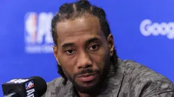 Kawhi Leonard 2 of the Los Angeles Clippers during a press conference, PK, Pressekonferenz after their NBA, Basketball Herren, USA Playoff Game 2 against the Dallas Mavericks on Tuesday April 23, 2024 at Crypto.com Arena in Los Angeles, California.