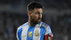Lionel Messi of Argentina looks on during the FIFA World Cup 2026 South American Qualifier match between Argentina and Bolivia