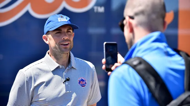 Former New York Mets third baseman David Wright during the 101st PGA Championship Ambassador Announcement at Mets Spring Trainingon March 22, 2019 in Port St. Lucie, Florida. (Photo by Eric Espada/Getty Images)