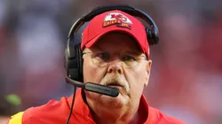 Head coach Andy Reid of the Kansas City Chiefs looks on against the Philadelphia Eagles during the second quarter in Super Bowl LVII at State Farm Stadium on February 12, 2023 in Glendale, Arizona.