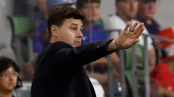 Head coach Mauricio Pochettino of the U.S. Men's National Team gives instruction in second half international friendly match against Panama at Q2 stadium on October 12, 2024 in Austin, Texas. (Photo by Ronald Cortes/Getty Images)