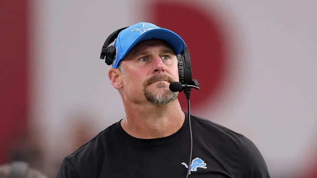 Head coach Dan Campbell of the Detroit Lions