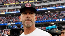 Kyle Shanahan, head coach of the San Francisco 49ers, looks on after a loss against the Los Angeles Rams at SoFi Stadium on September 22, 2024 in Inglewood, California.