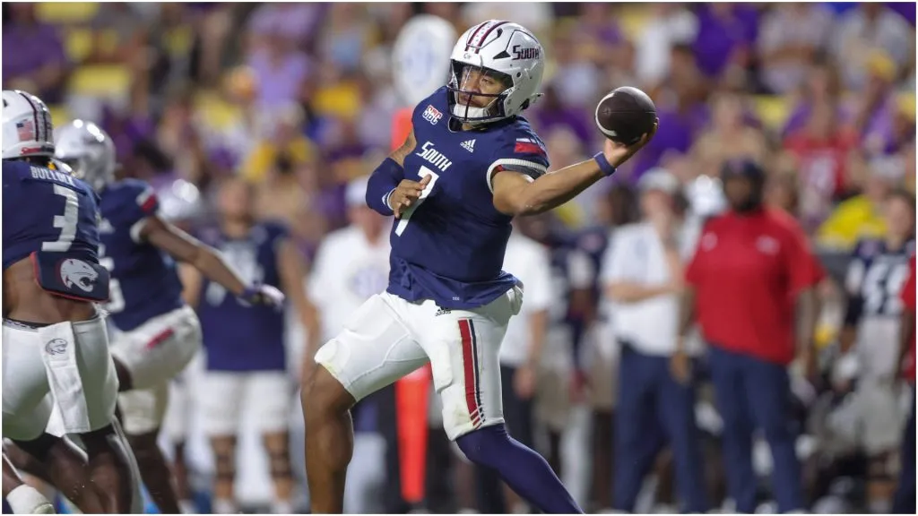 South Alabama quarterback Gio Lopez – IMAGO / Newscom World