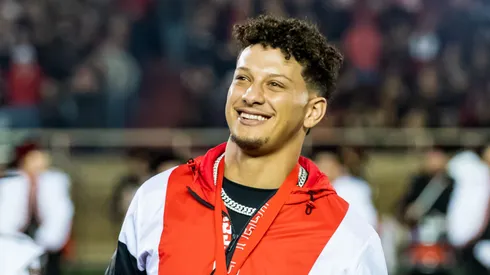 Patrick Mahomes is honored during halftime of the game between the Texas Tech Red Raiders and the Baylor Bears at Jones AT&T Stadium on October 29, 2022 in Lubbock, Texas.