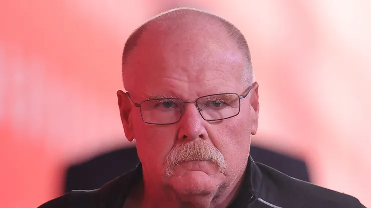 Head coach Andy Reid of the Kansas City Chiefs arrives prior to a game against the New Orleans Saints at GEHA Field at Arrowhead Stadium on October 07, 2024 in Kansas City, Missouri.