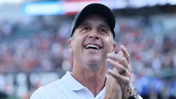 Baltimore Ravens head coach John Harbaugh during the 2024 NFL season