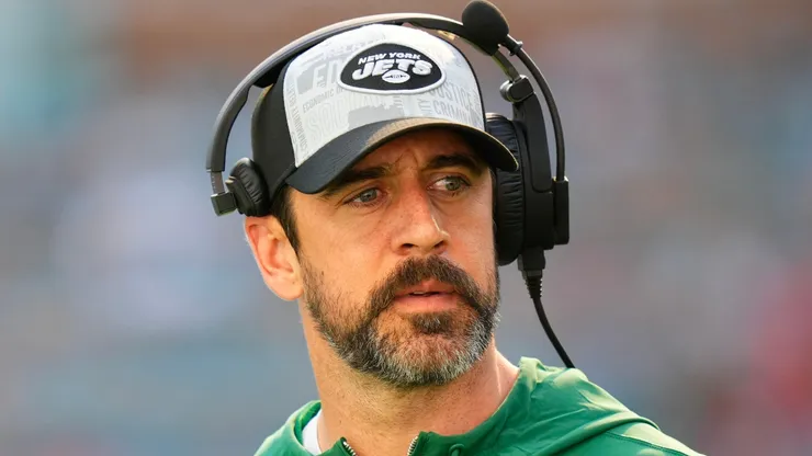 Aaron Rodgers quarterback of the New York Jets.