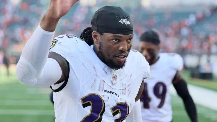Derrick Henry #22 of the Baltimore Ravens.