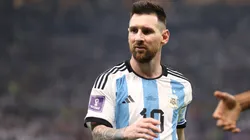Lionel Messi of Argentina reacts during the FIFA World Cup Qatar 2022 Final match between Argentina and France