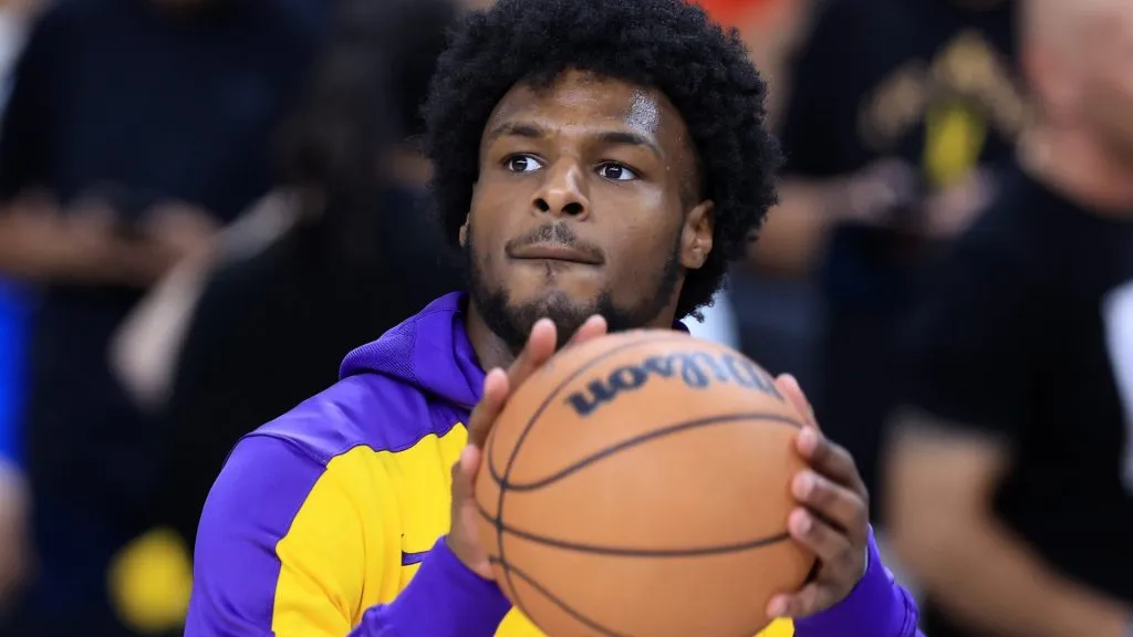 Bronny James shooting