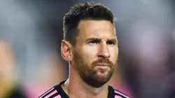 Lionel Messi #10 of Inter Miami looks on prior to a game against the Charlotte FC