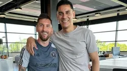 Lionel Messi and Oscar Ustari at Inter Miami