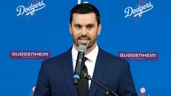 General Manager Brandon Gomes speaks during a press conference.