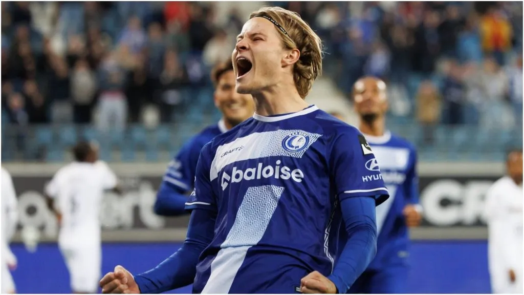 Gent’s Andri Gudjohnsen – IMAGO / Belga