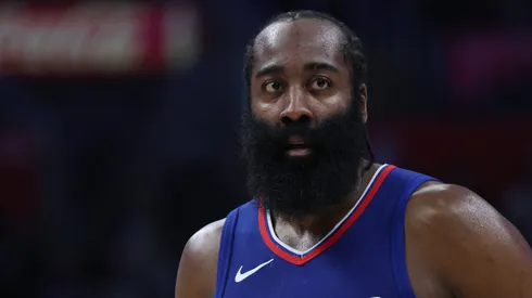 James Harden #1 of the LA Clippers during a 118-100 loss to the Minnesota Timberwolves