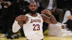 LeBron James (23) during the Los Angeles Lakers game against the Toronto Raptors