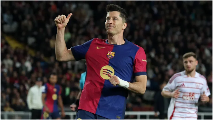 Robert Lewandowski of FC Barcelona