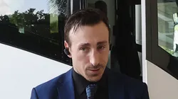 Brad Marchand #63 of the Boston Bruins arrives for the game against the Florida Panthers at Amerant Bank Arena on March 26, 2024 in Sunrise, Florida.