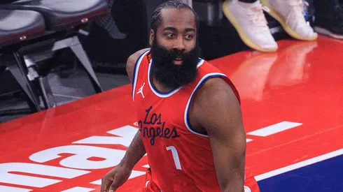James Harden 1 of the Los Angeles Clippers during their regular season NBA, Basketball Herren, USA game against the Sacramento Kings on Friday November 22, 2024 at Intuit Dome Arena in Inglewood, California.