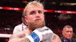 Jake Paul is introduced before his fight against Mike Tyson fight during LIVE On Netflix: Jake Paul vs. Mike Tyson at AT&T Stadium on November 15, 2024 in Arlington, Texas.