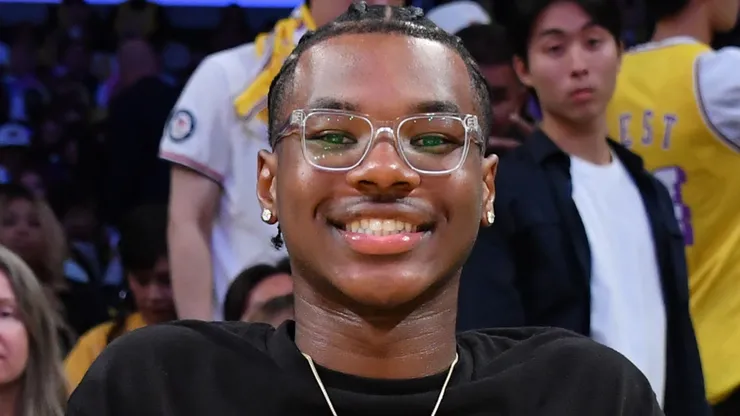 Bryce James attends a basketball game between the Los Angeles Lakers and the Minnesota Timberwolves at Crypto.com Arena on October 22, 2024 in Los Angeles, California.