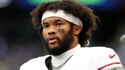 Kyler Murray #1 of the Arizona Cardinals looks on against the Seattle Seahawks at Lumen Field on November 24, 2024 in Seattle, Washington.