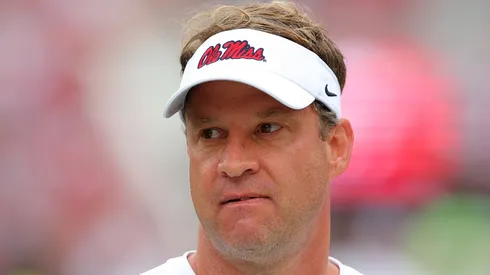 Lane Kiffin at Bryant-Denny Stadium on October 02, 2021 in Tuscaloosa, Alabama.
