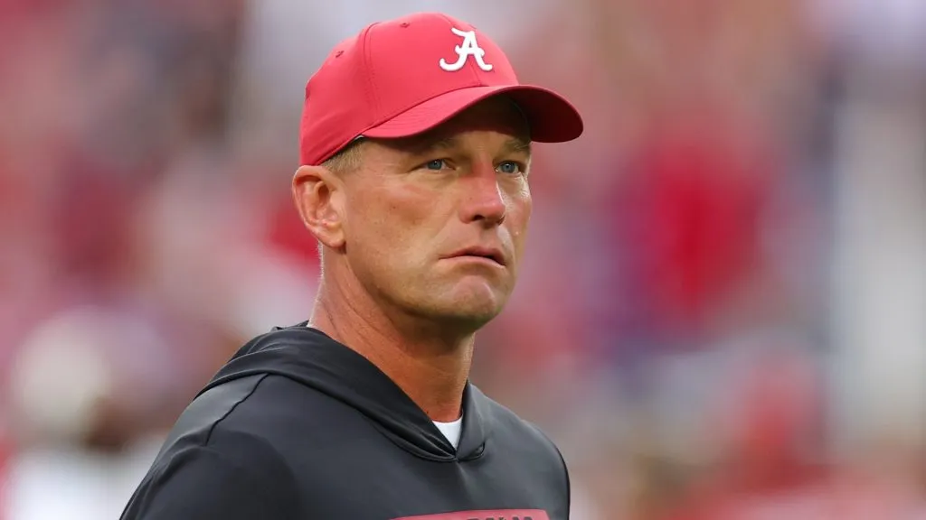 Head coach Kalen DeBoer of the Alabama Crimson Tide looks on before the game against the Georgia Bulldogs at Bryant-Denny Stadium on September 28, 2024. (Source: Kevin C. Cox/Getty Images)