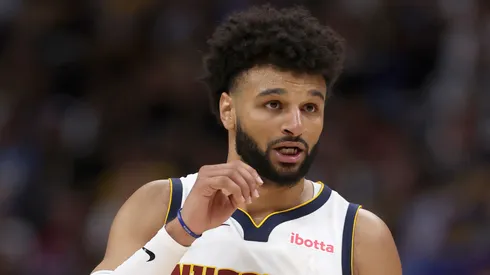Jamal Murray #27 of the Denver Nuggets plays the Oklahoma City Thunder in the third quarter at Ball Arena on October 24, 2024 in Denver, Colorado.