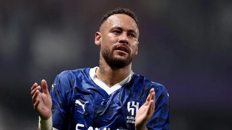 Neymar of Al Hilal reacts after the AFC Champions League Elite match between Al Ain and Al-Hilal