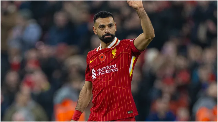 Liverpool's goal-scorer Mohamed Salah
