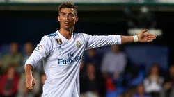 Cristiano Ronaldo of Real Madrid reacts during the La Liga match between Villarreal and Real Madrid at Estadio de La Ceramica